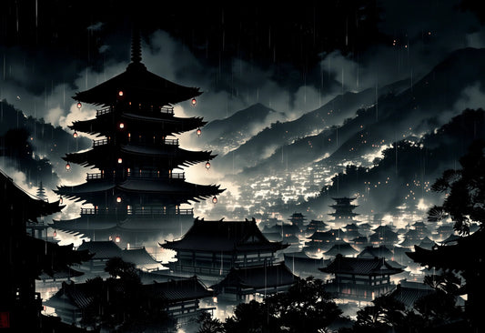 Pagoda After the Storm